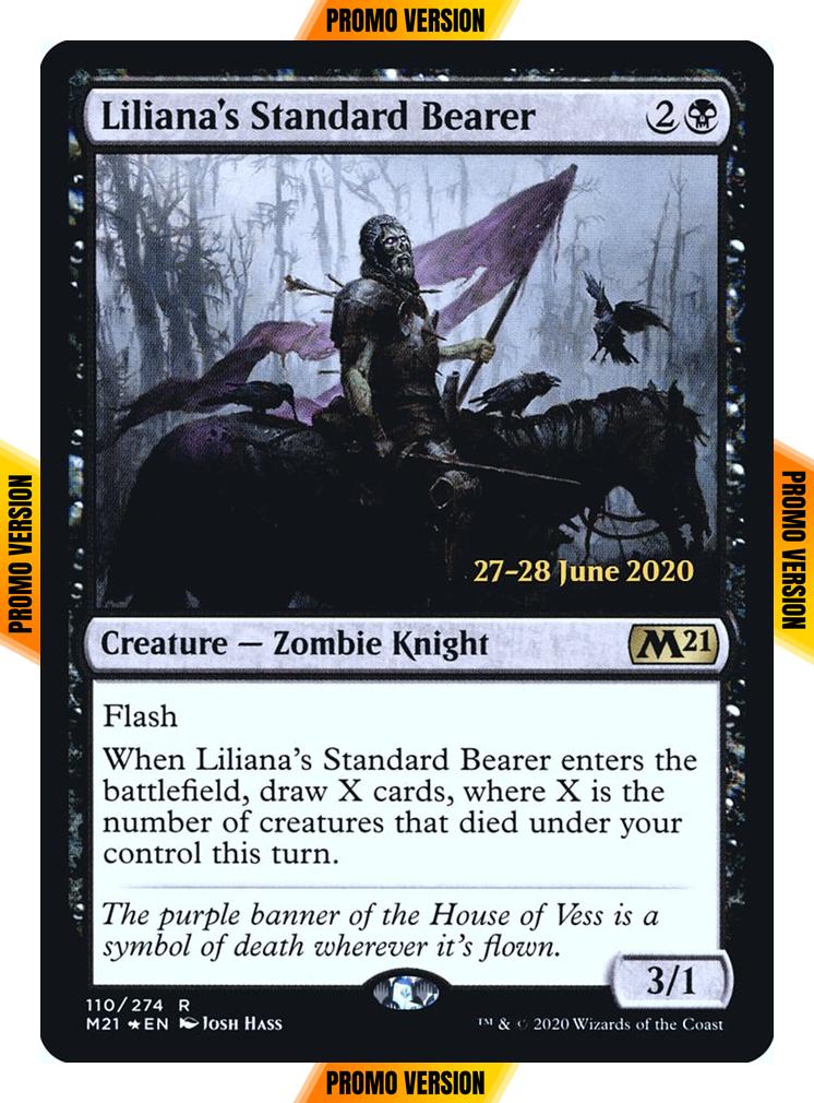 Liliana's Standard Bearer [Prerelease] [110s] [Core Set 2021 Promos] [Foil]