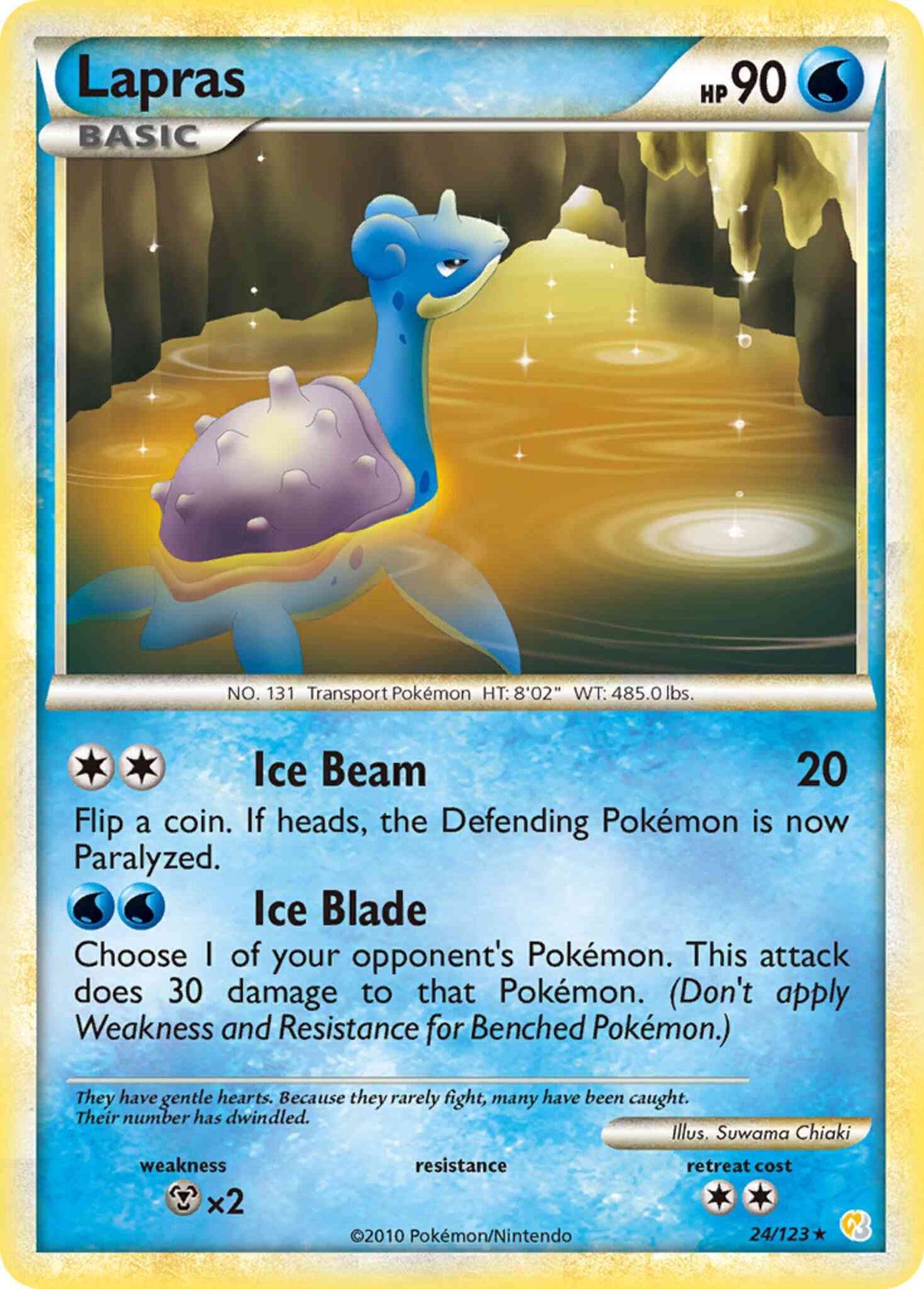 Lapras - 24/123 - Rare [hgss1-24] [Reverse Holo]