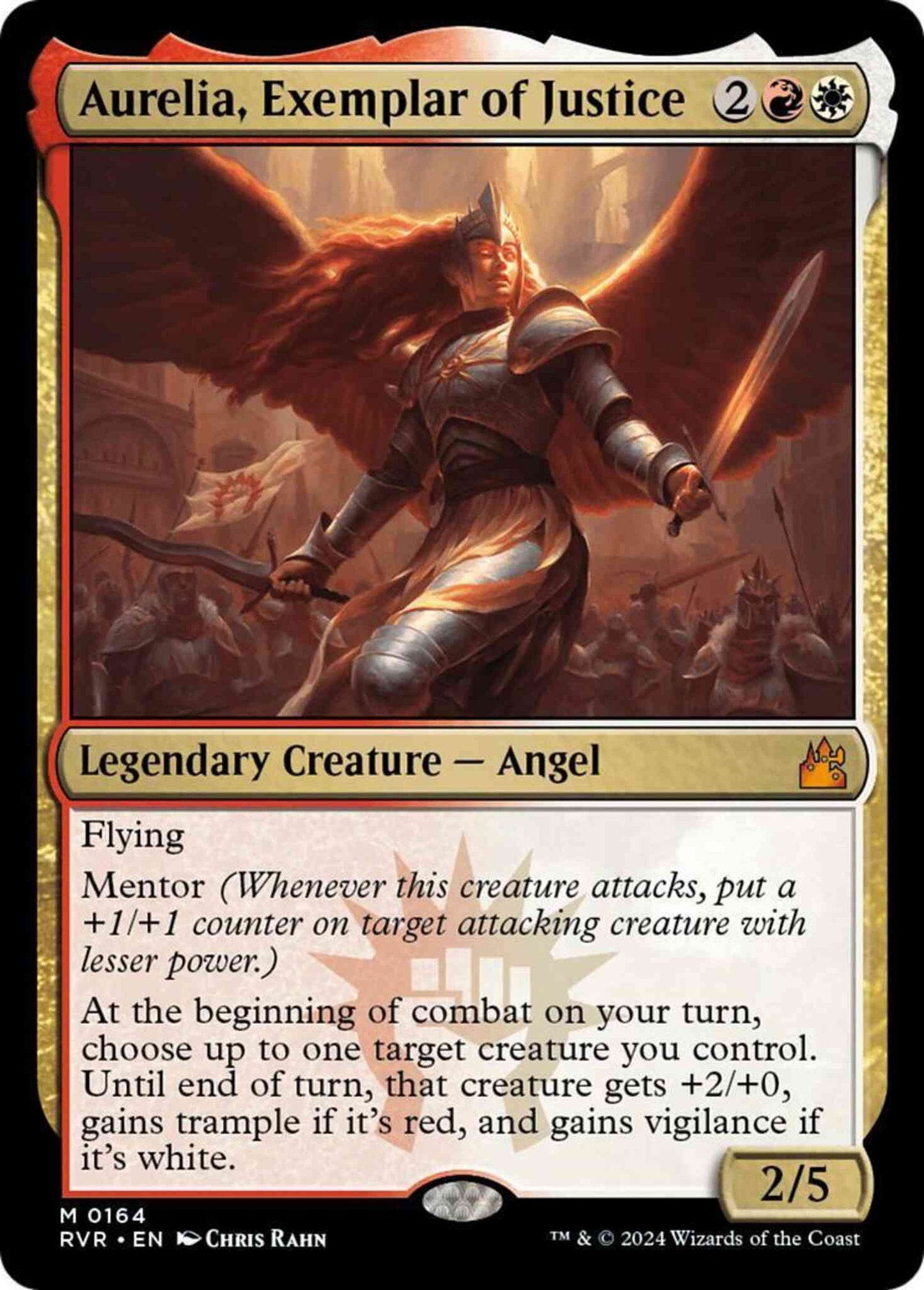 Aurelia, Exemplar of Justice [164] [Ravnica Remastered] [Non-Foil]