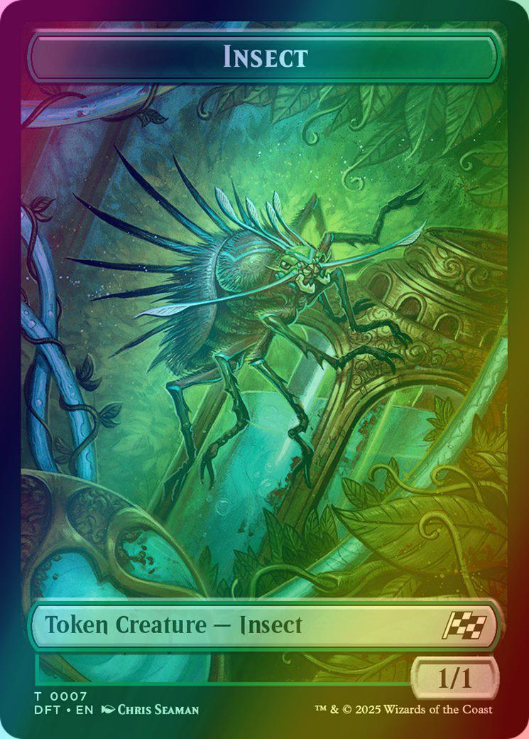 Elephant Token (06) // Insect Token (07) [Aetherdrift: Tokens] [Foil]