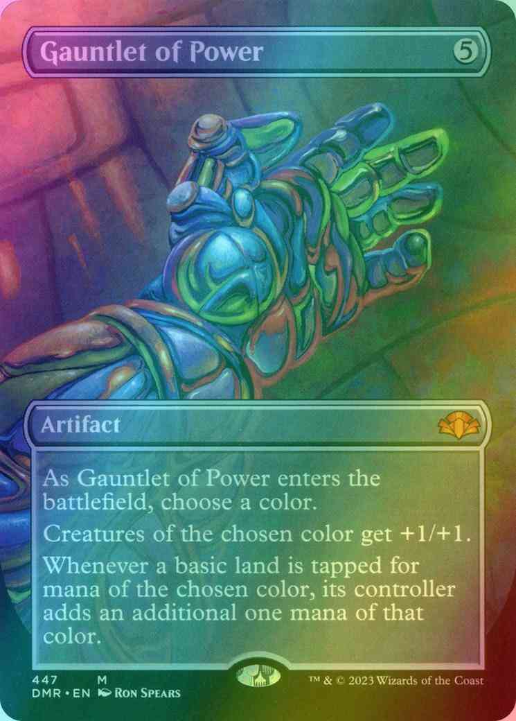 Gauntlet of Power [447] [Borderless] [Dominaria Remastered] [Foil]