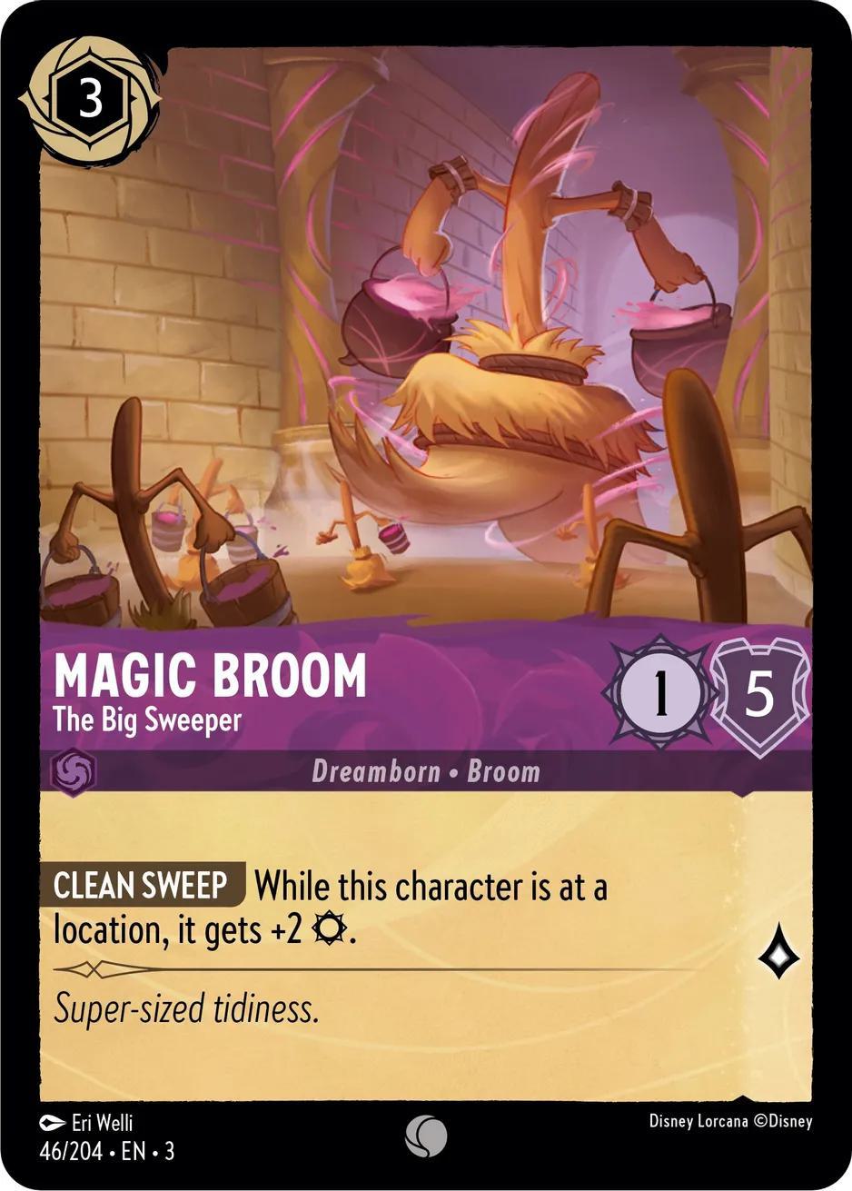 Magic Broom - The Big Sweeper - 46/204 [Into the Inklands] [Non-Foil]