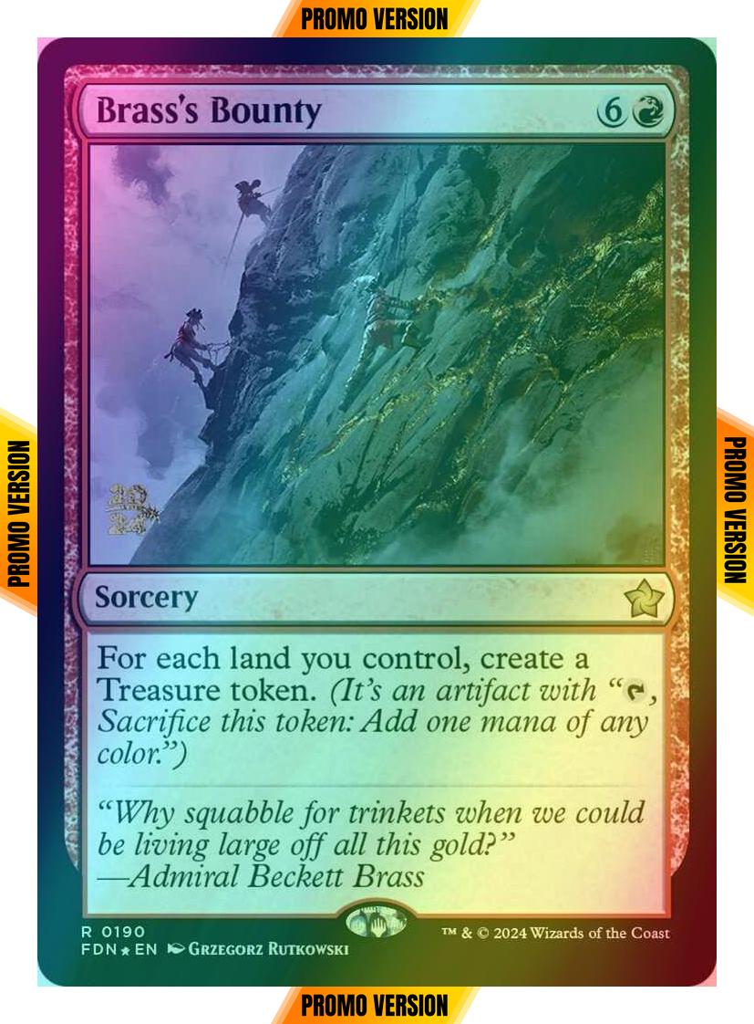 Brass's Bounty [190s] [Prerelease] [Foundations: Promos] [Foil]