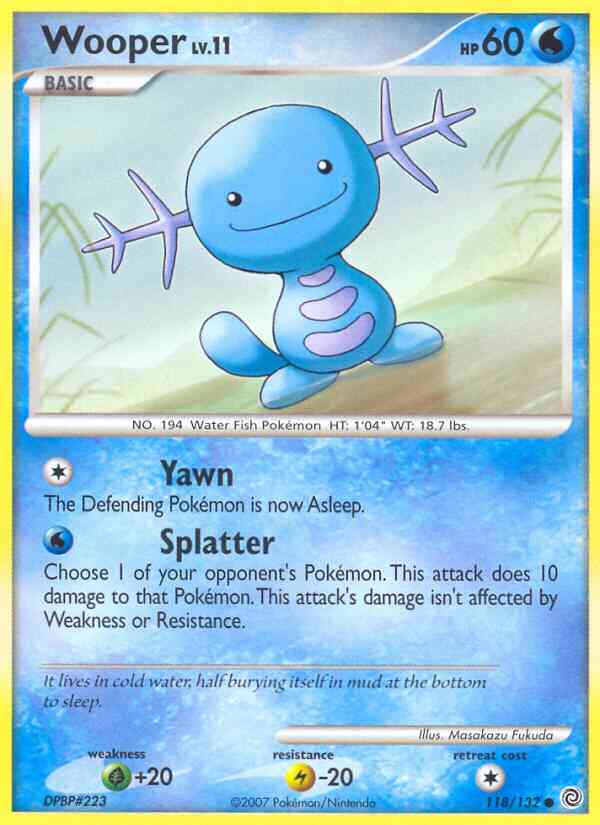 Wooper - 118/132 - Common [dp3-118] [Non-Holo]