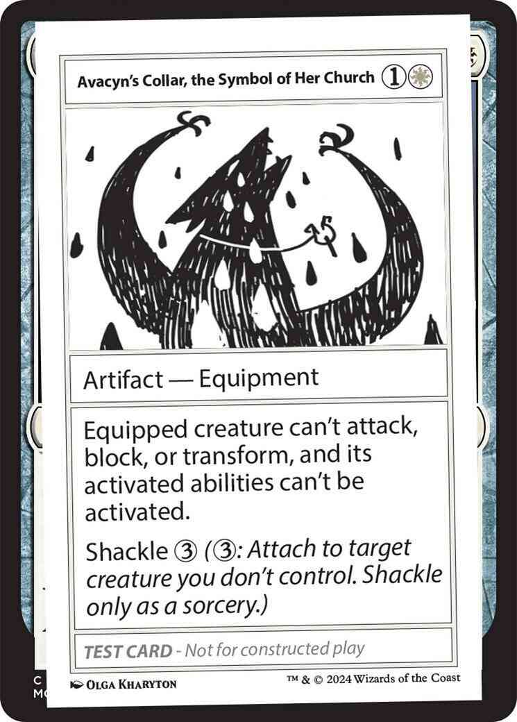 Avacyn's Collar, the Symbol of Her Church [273] [Playtest Card] [Mystery Booster 2] [Non-Foil]
