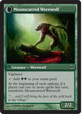 Scorned Villager // Moonscarred Werewolf [125] [Dark Ascension] [Non-Foil]