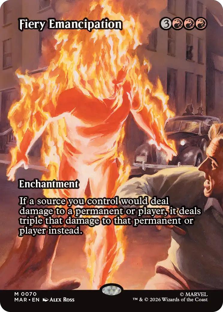 Fiery Emancipation [70] [Borderless] [Source Material] [Marvel Universe] [Non-Foil]