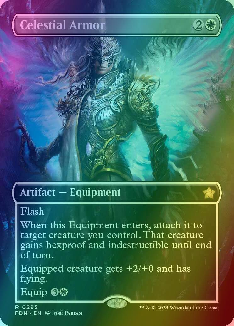 Celestial Armor [295] [Borderless] [Foundations] [Foil]