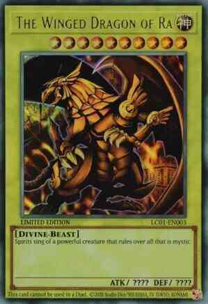 The Winged Dragon of Ra - 25th Anniversary - LC01-EN003 - Ultra Rare - Limited