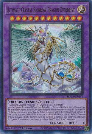 Ultimate Crystal Rainbow Dragon Overdrive - SDCB-EN042 - Ultra Rare - 1st Edition