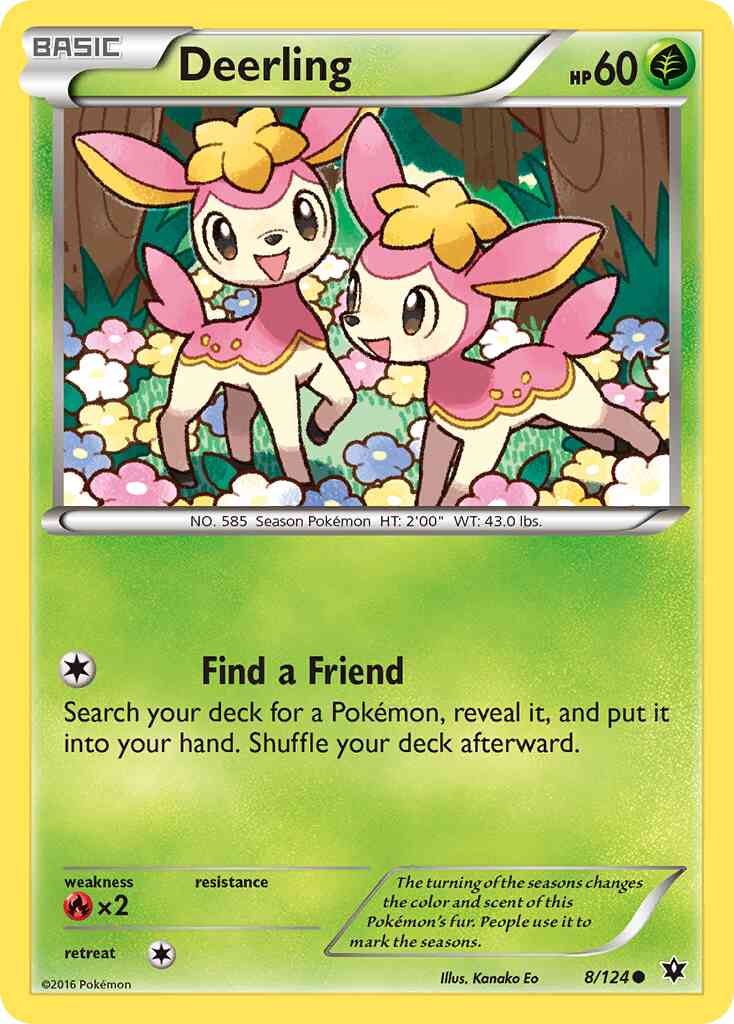 Deerling - 8/124 - Common [xy10-8] [Non-Holo]