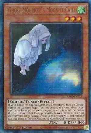 Ghost Mourner & Moonlit Chill - Alternate Art - RA02-EN015 - Prismatic Ultimate Rare - 1st Edition