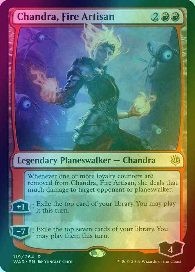 Chandra, Fire Artisan [119] [War of the Spark] [Foil]