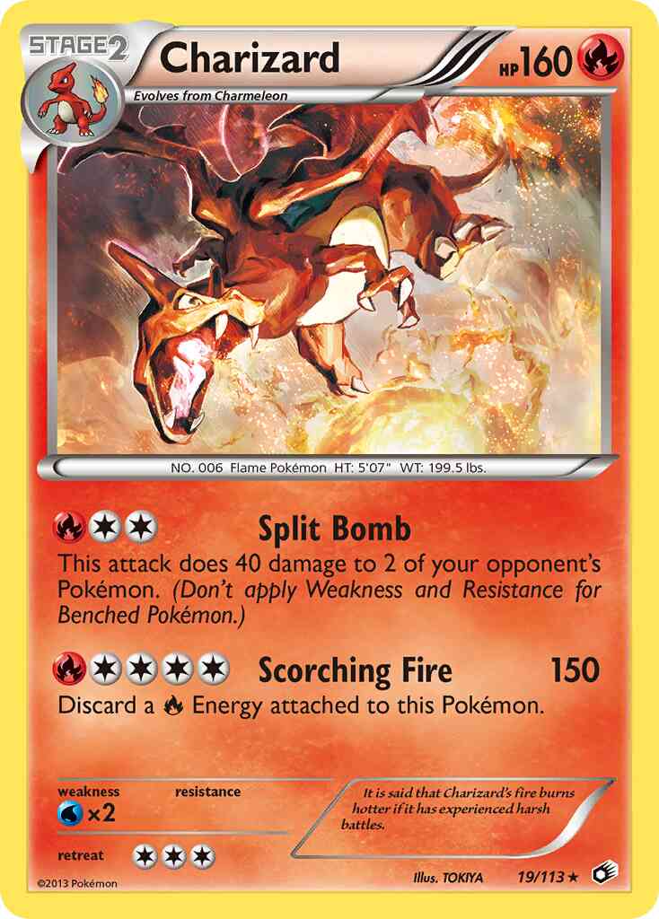 Charizard - 19/113 - Rare Holo [bw11-19] [Reverse Holo]