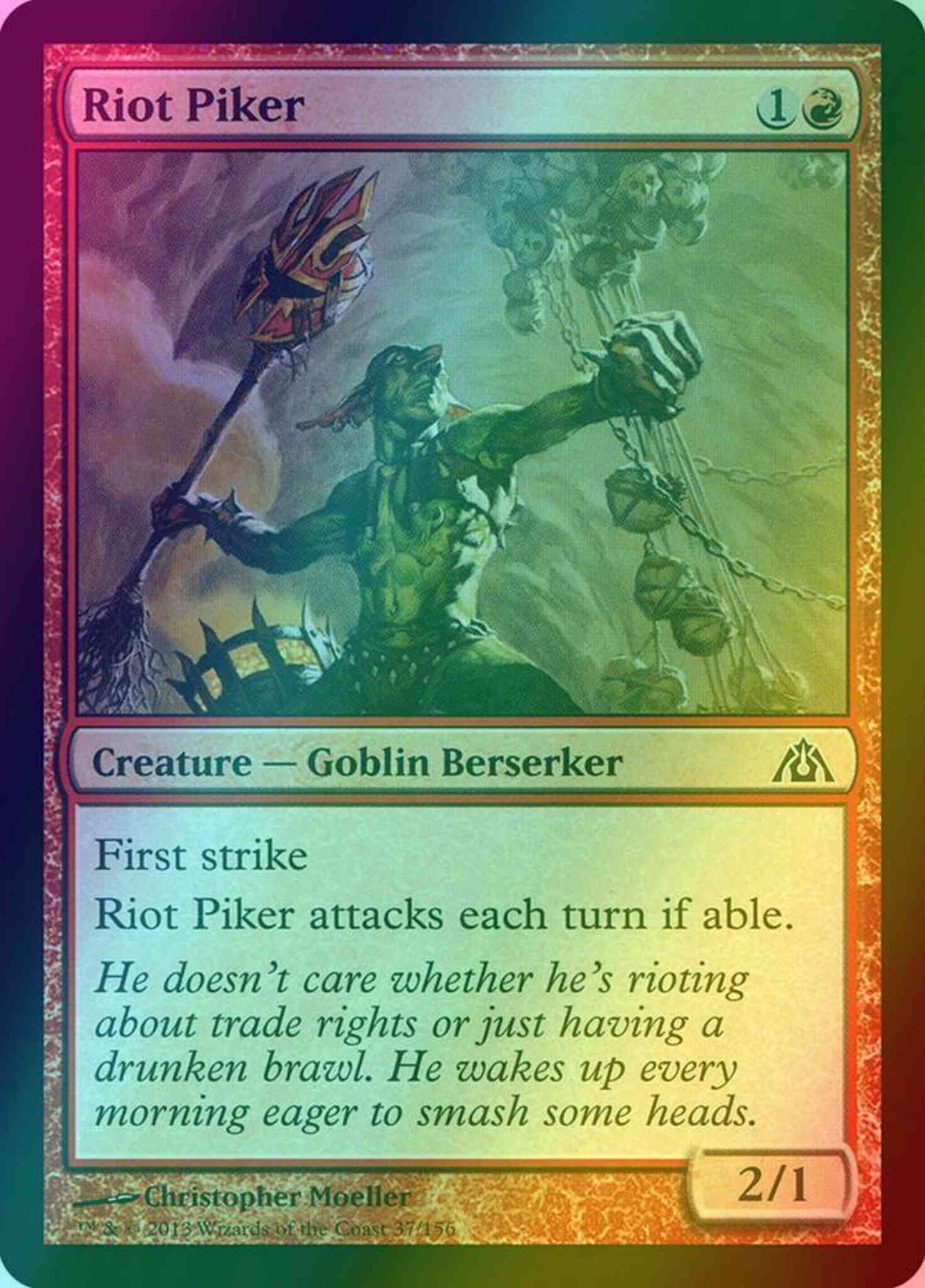 Riot Piker [37] [Dragon's Maze] [Foil]
