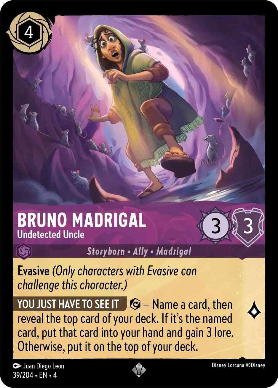 Bruno Madrigal - Undetected Uncle - 39/204 [Ursula's Return] [Non-Foil]