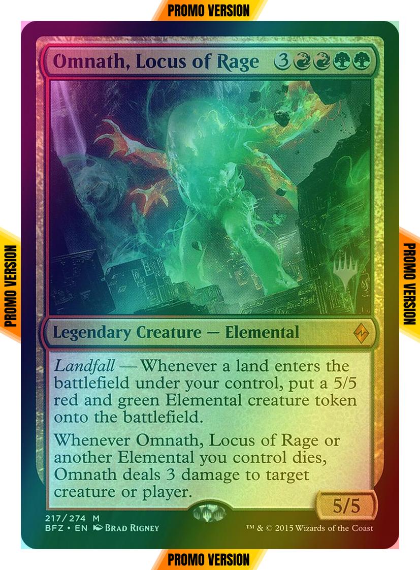 Omnath, Locus of Rage [Promo Pack] [217p] [Battle for Zendikar Promos] [Foil]