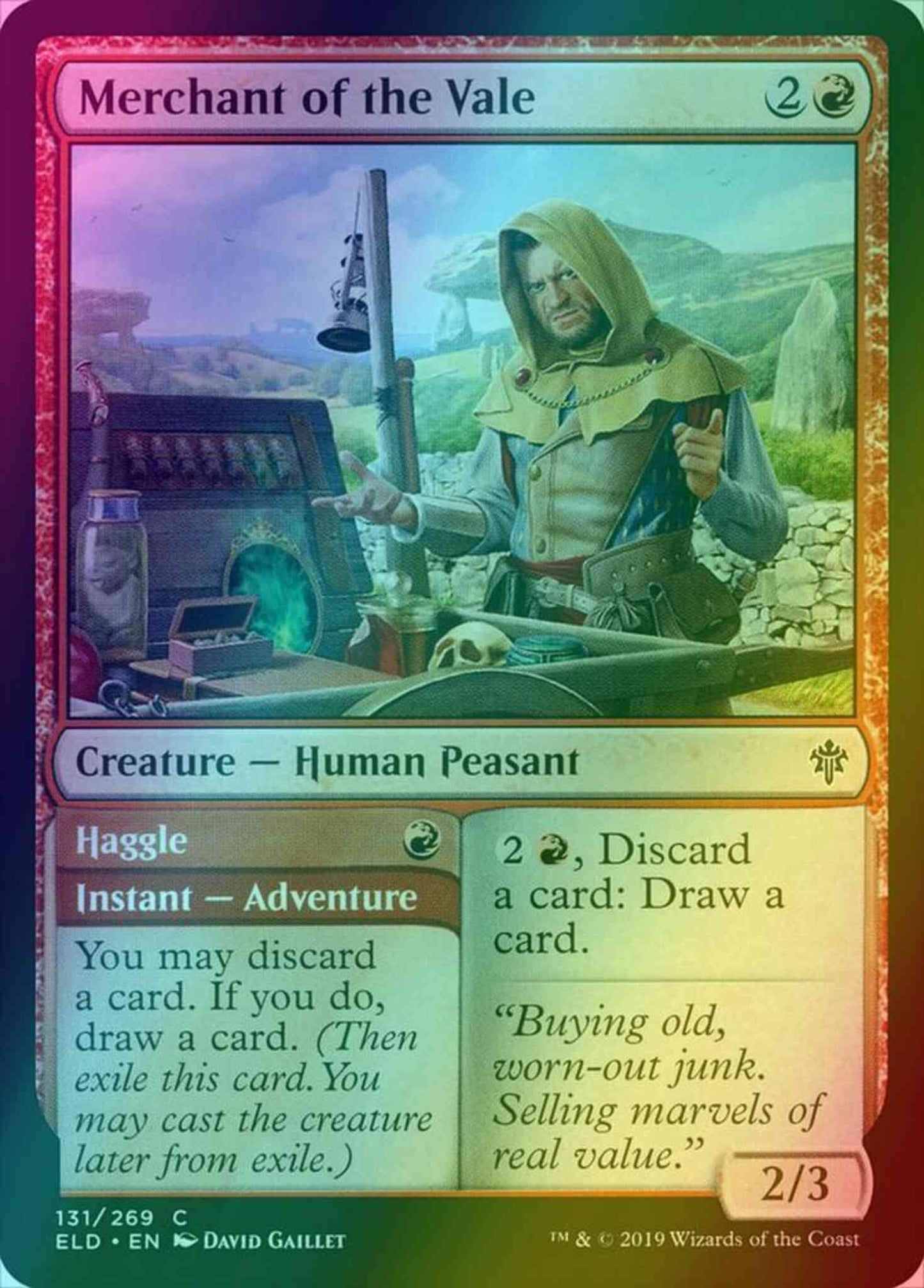 Merchant of the Vale // Haggle [131] [Throne of Eldraine] [Foil]