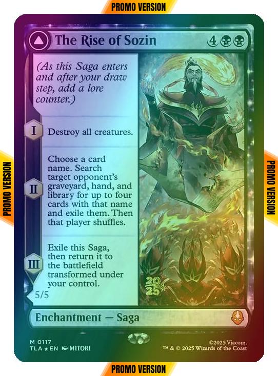 The Rise of Sozin // Fire Lord Sozin [117s] [Prerelease] [Avatar: The Last Airbender: Promos] [Foil]