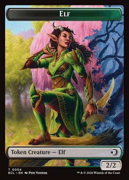 Elf Token (04) // Kithkin Token (07) [Lorwyn Eclipsed: Tokens] [Non-Foil]