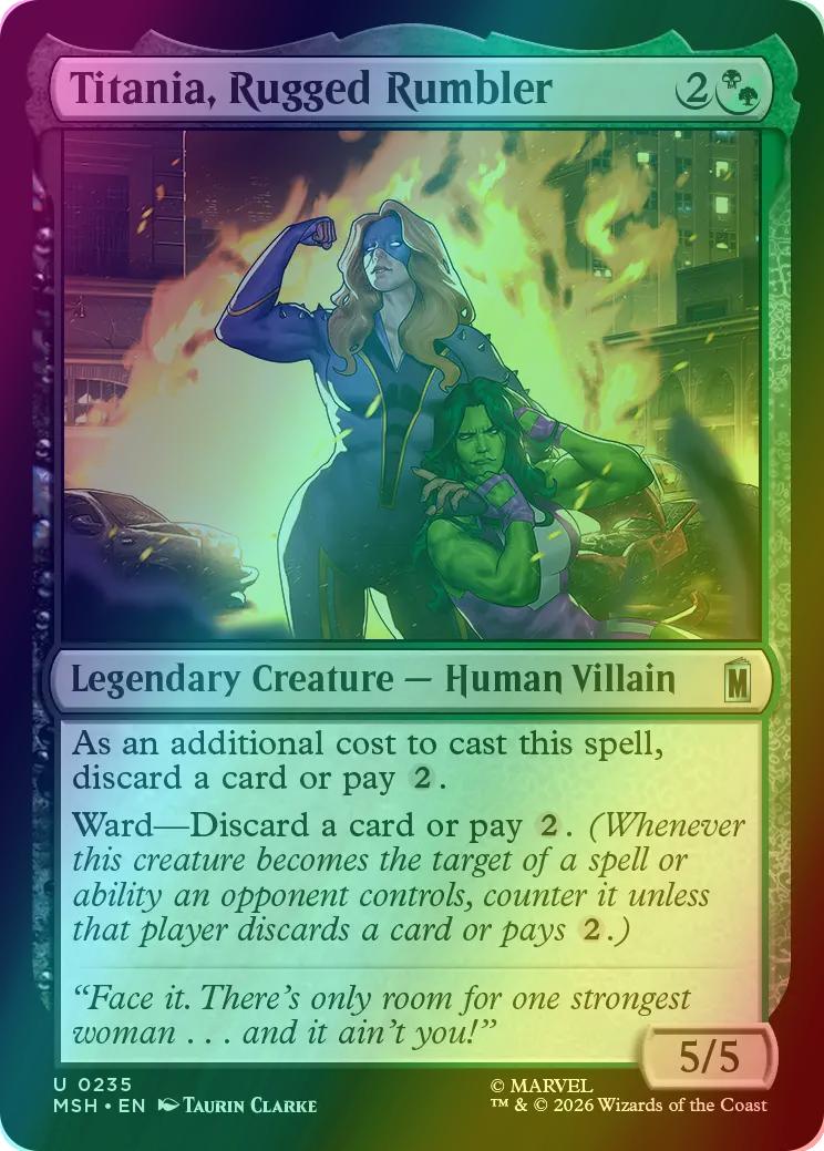 Titania, Rugged Rumbler [235] [Marvel Super Heroes] [Foil]
