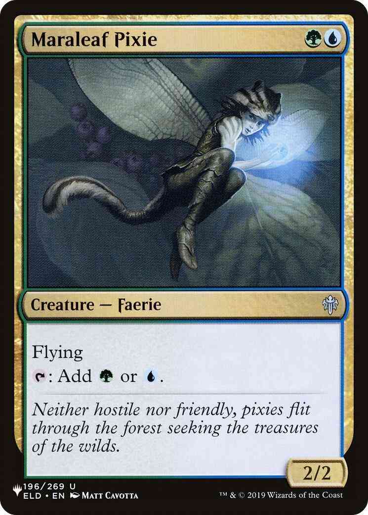 Maraleaf Pixie [ELD-196] [The List] [Non-Foil]
