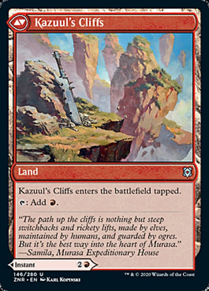 Kazuul's Fury // Kazuul's Cliffs [146] [Zendikar Rising] [Non-Foil]