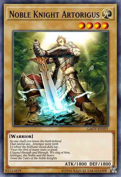 Noble Knight Artorigus - GAOV-EN000 - Super Rare - Unlimited