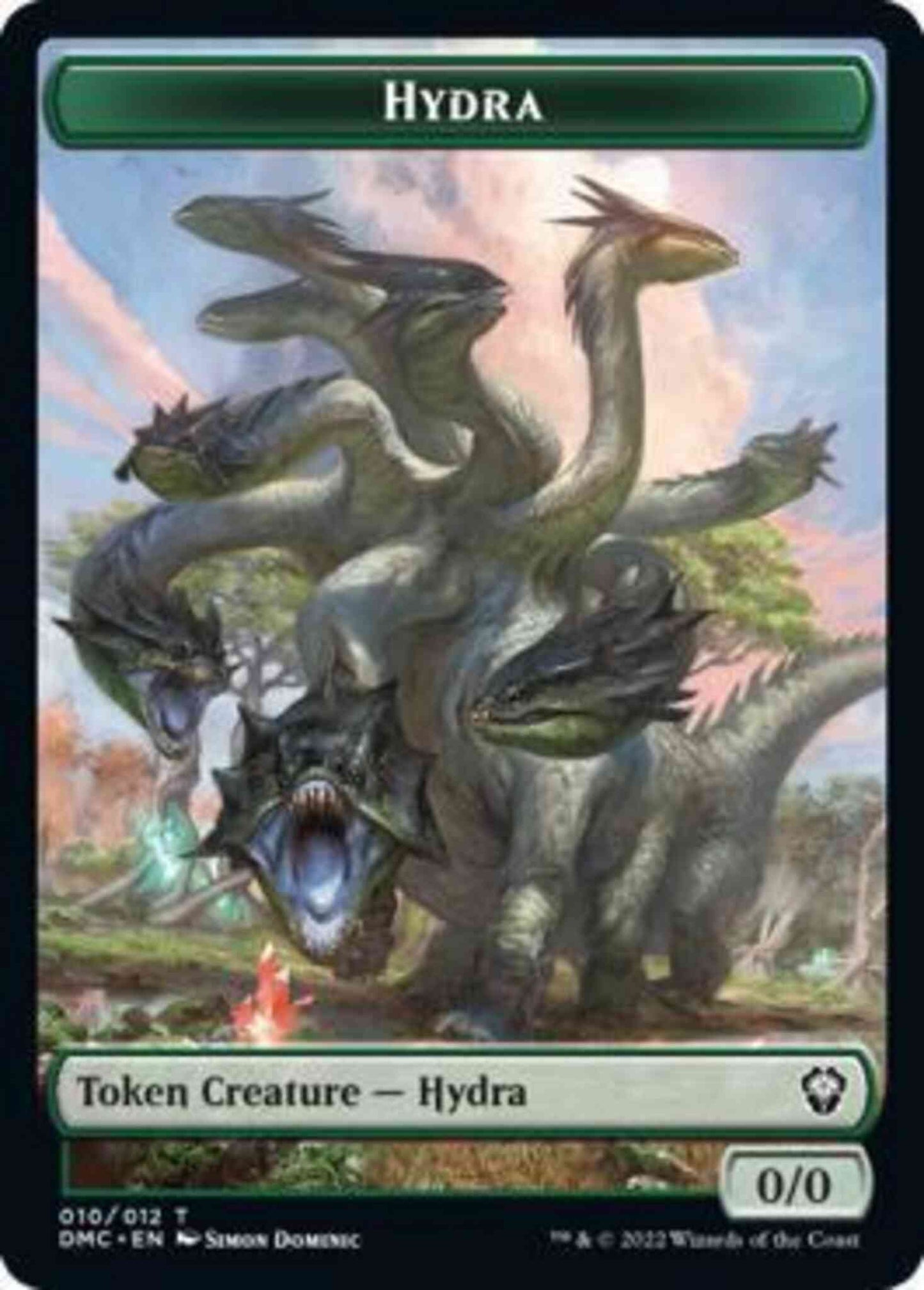 Hydra Token (10) // Snake Token (11) [DMC/DMC Set Symbol] [Dominaria United: Commander: Tokens] [Non-Foil]