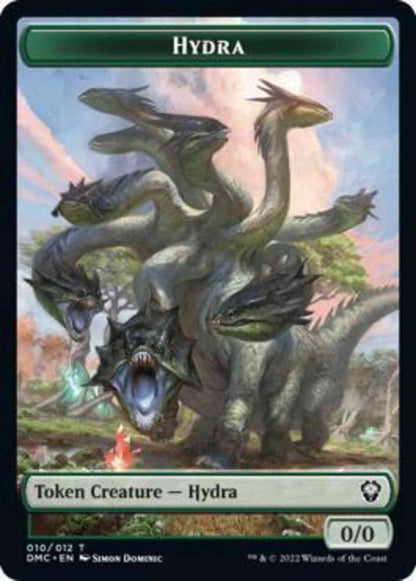 Hydra Token (10) // Snake Token (11) [DMC/DMC Set Symbol] [Dominaria United: Commander: Tokens] [Non-Foil]