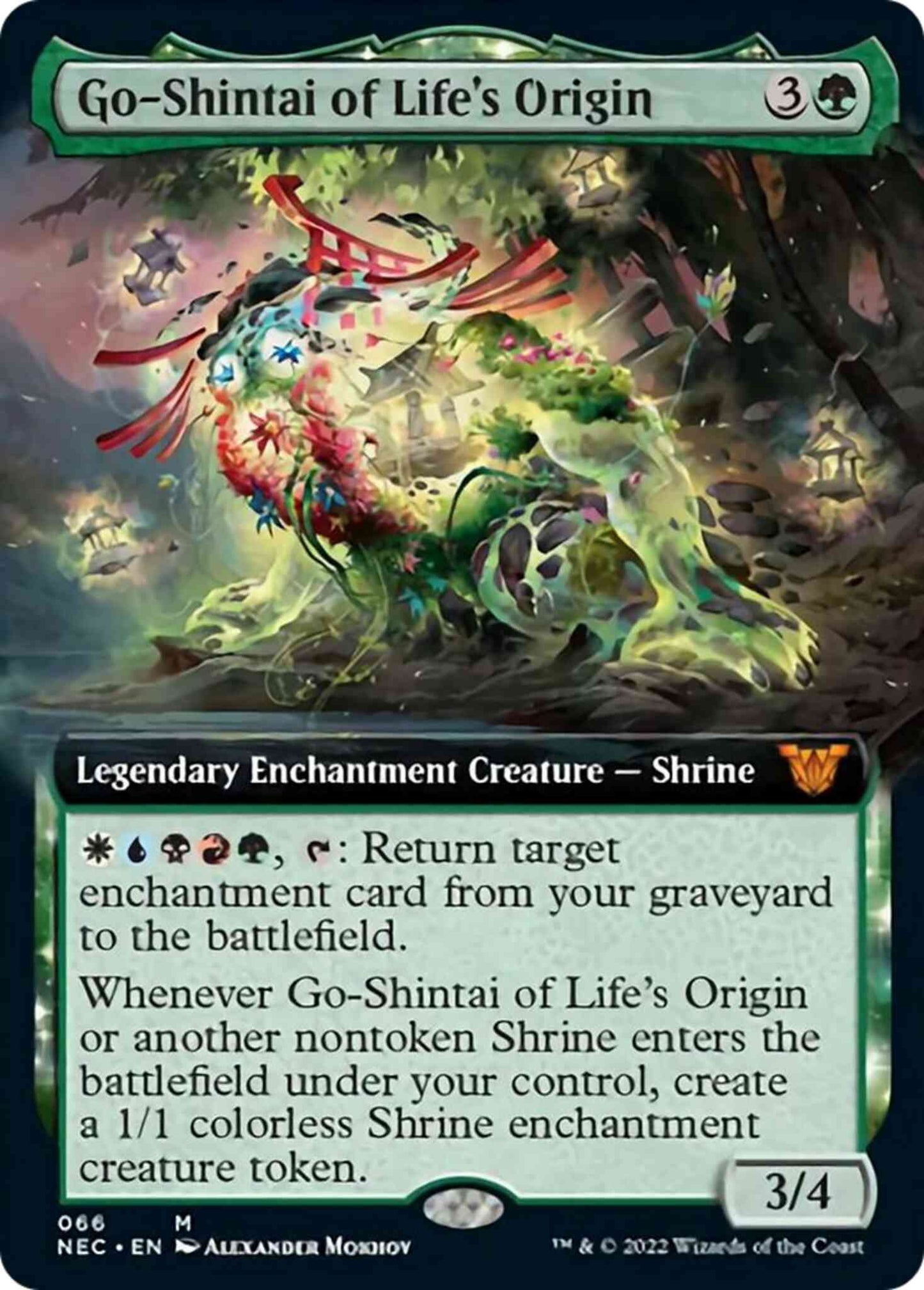 Go-Shintai of Life's Origin [66] [Extended Art] [Kamigawa: Neon Dynasty: Commander] [Non-Foil]