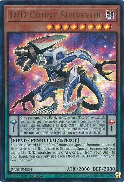 D/D Count Surveyor - RA05-EN034 - Ultra Rare - 1st Edition