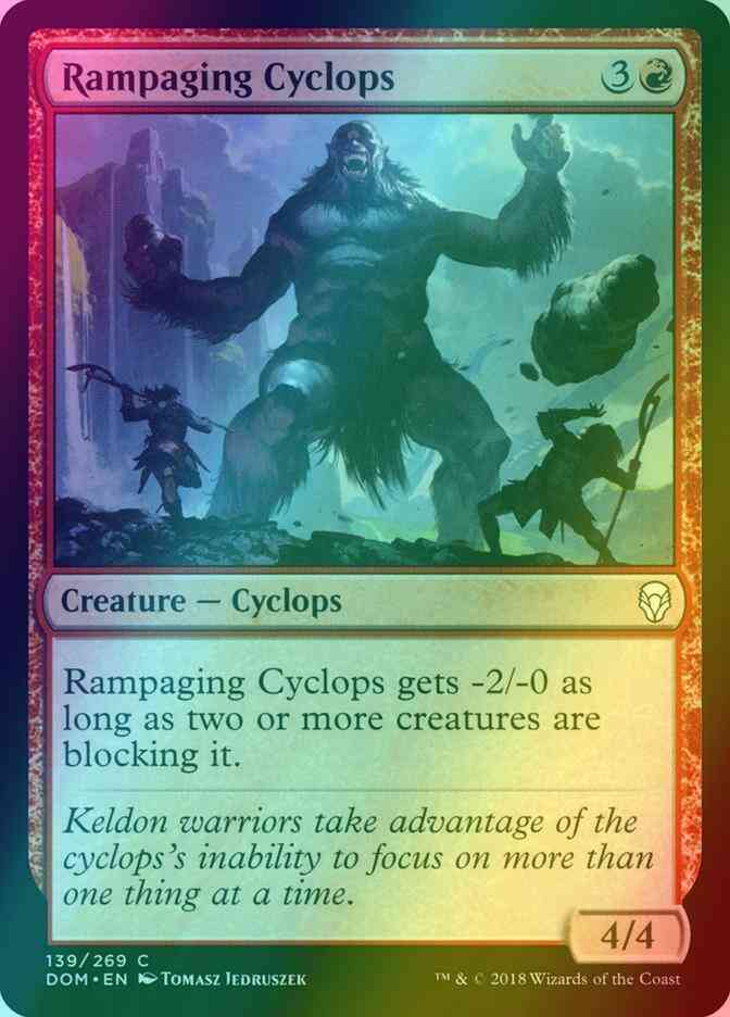Rampaging Cyclops [139] [Dominaria] [Foil]