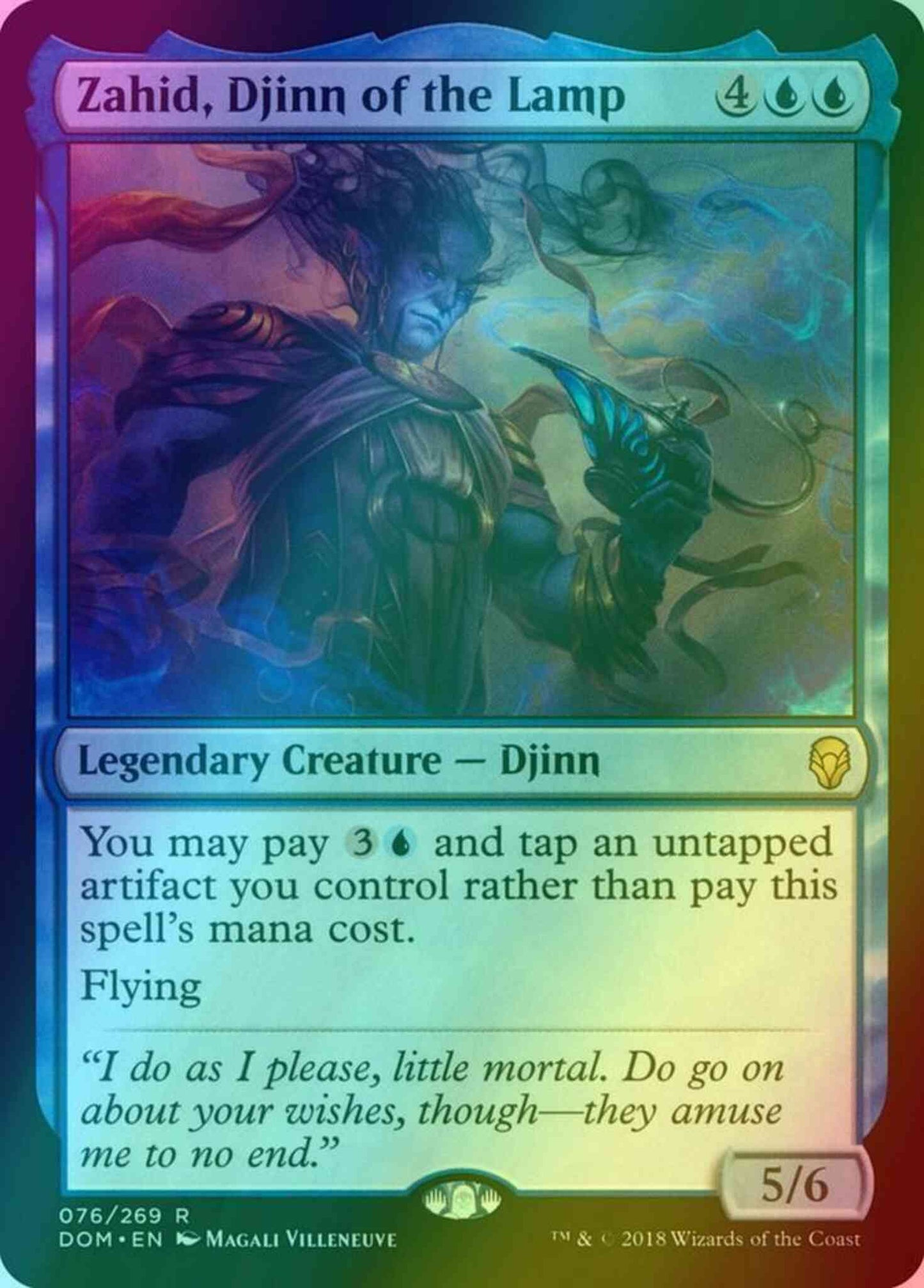 Zahid, Djinn of the Lamp [76] [Dominaria] [Foil]