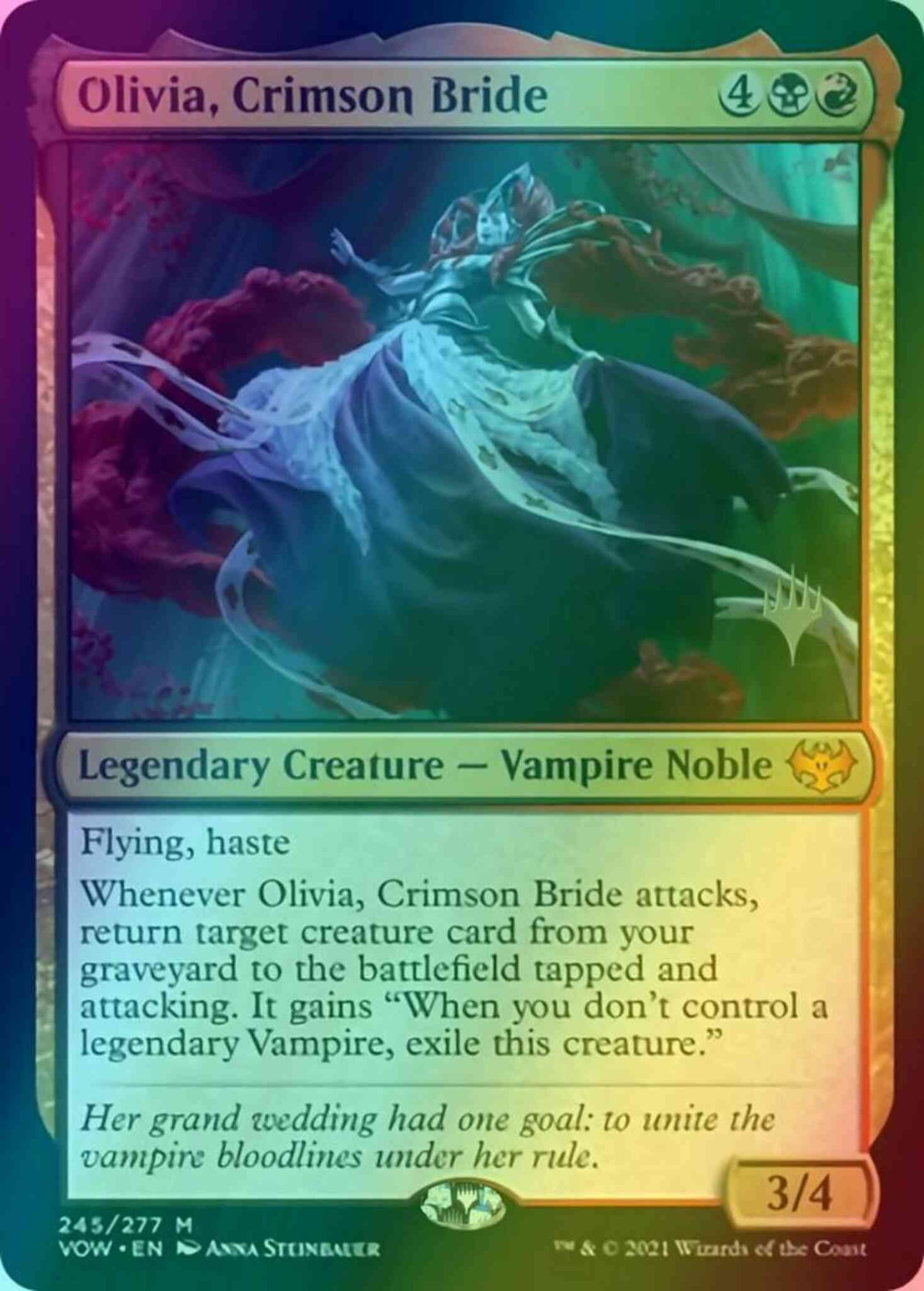 Olivia, Crimson Bride [Promo Pack] [245p] [Innistrad: Crimson Vow Promos] [Foil]