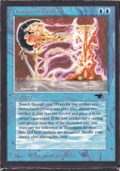 Transmute Artifact　英語1枚セット Transmute Artifact - Scan 11644 – Face to Face Games