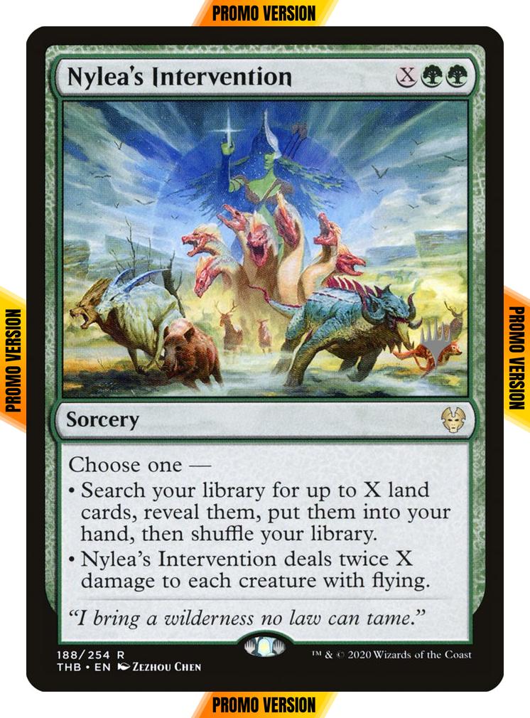 Nylea's Intervention [188p] [Promo Pack] [Theros Beyond Death Promos] [Non-Foil]