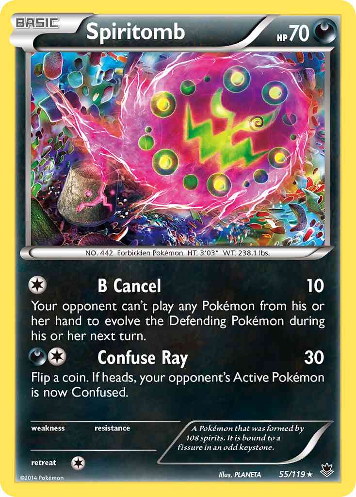 Spiritomb - 55/119 - Rare [xy4-55] [Non-Holo]