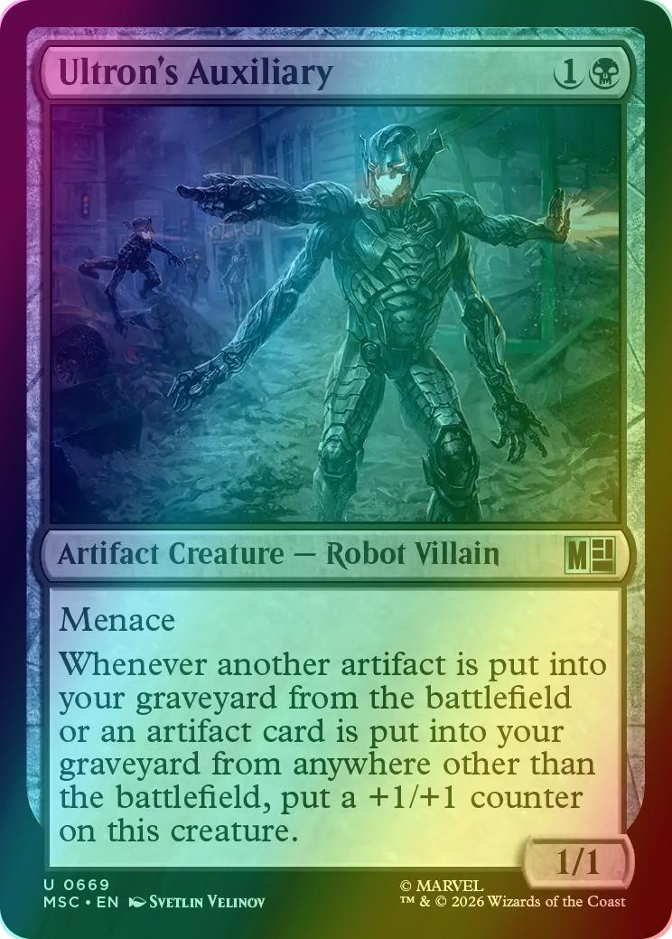 Ultron's Auxiliary [669] [Jumpstart] [Marvel Super Heroes: Commander] [Foil]