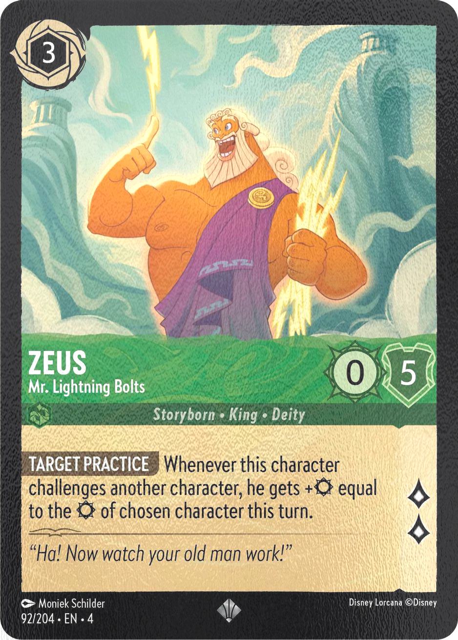 Zeus - Mr. Lightning Bolts - 92/204 [Ursula's Return] [Cold Foil]