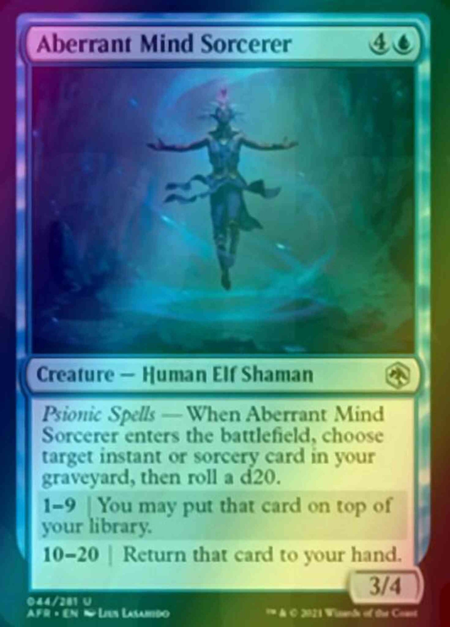 Aberrant Mind Sorcerer [44] [Adventures In The Forgotten Realms] [Foil]