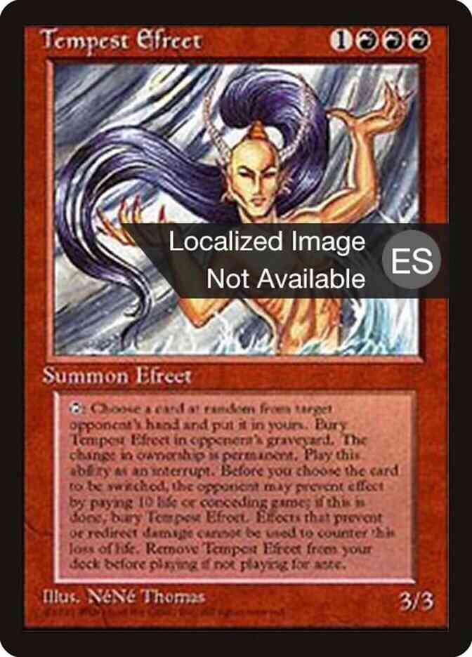 Tempest Efreet - Spanish [225] [Fourth Edition Black Border: Spanish] [Non-Foil]