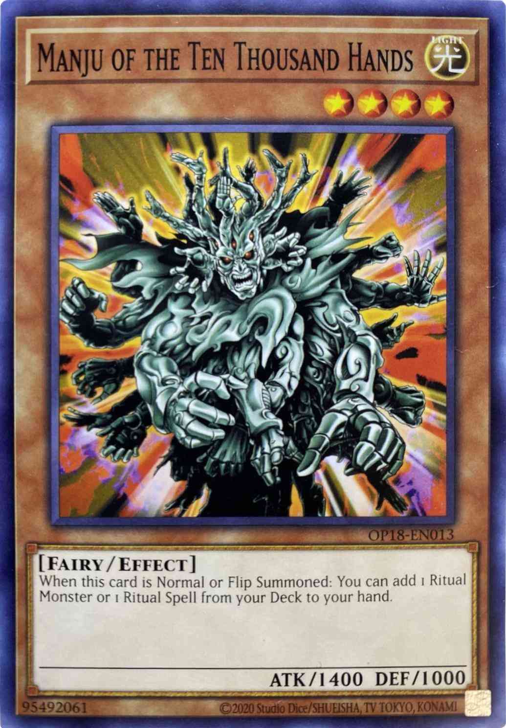 Manju of the Ten Thousand Hands - OP18-EN013 - Common - Unlimited