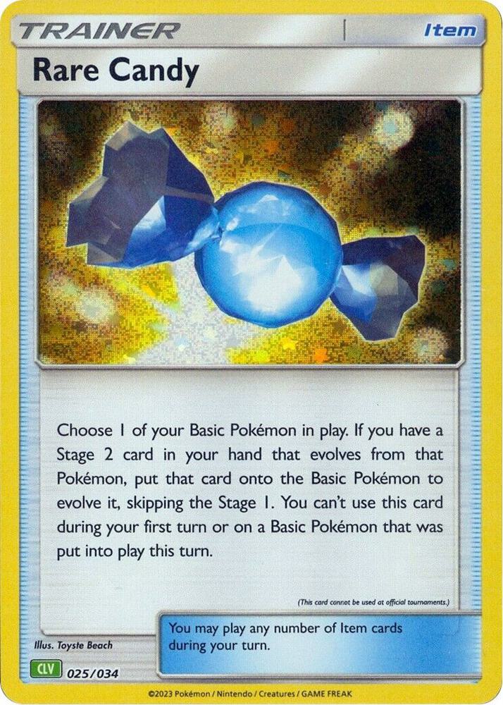 Rare Candy - 025/034 - Promo - CLV [tcgc-CLV025] [Holo]