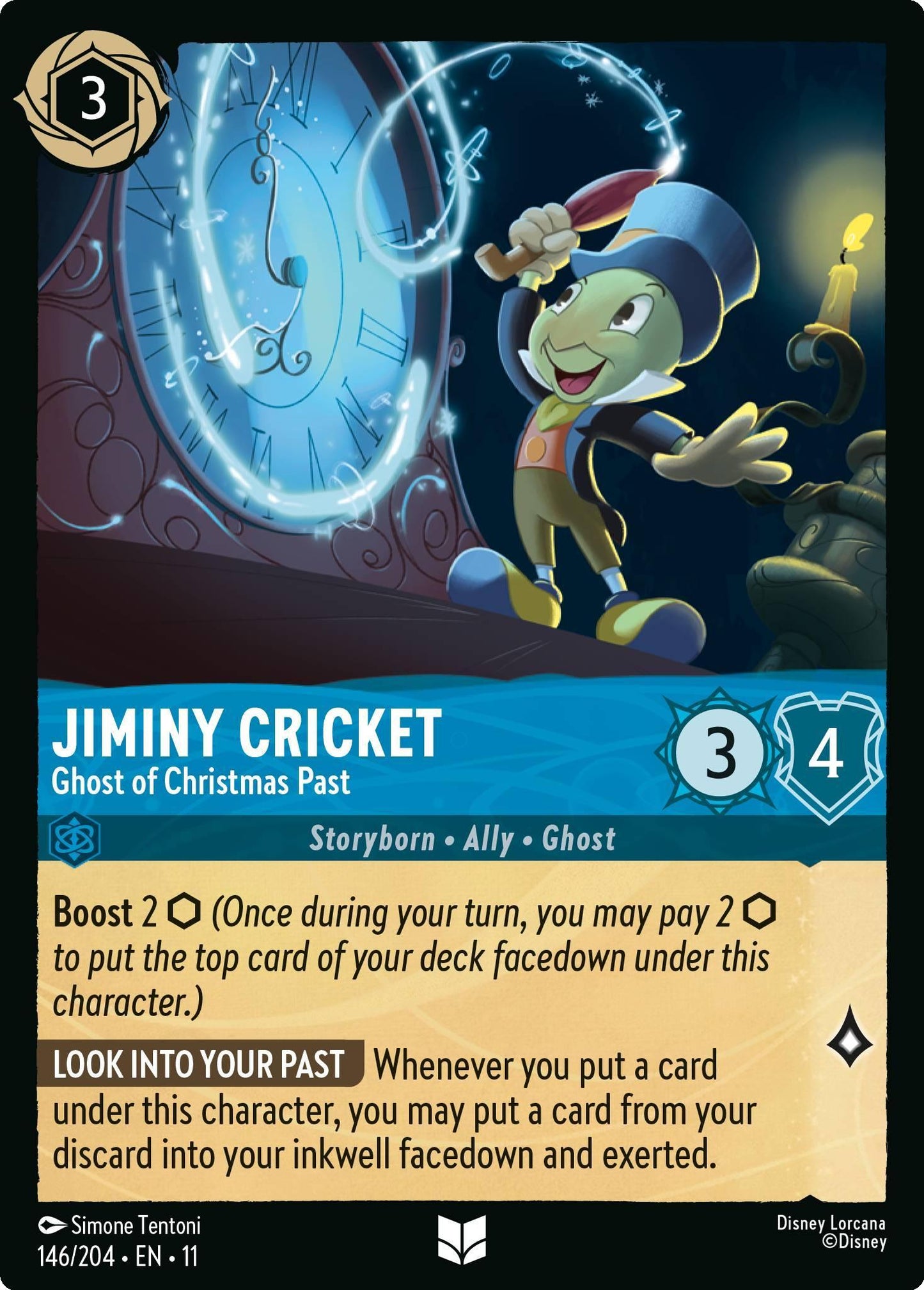 Jiminy Cricket - Ghost of Christmas Past - 146/204 [Winterspell] [Non-Foil]