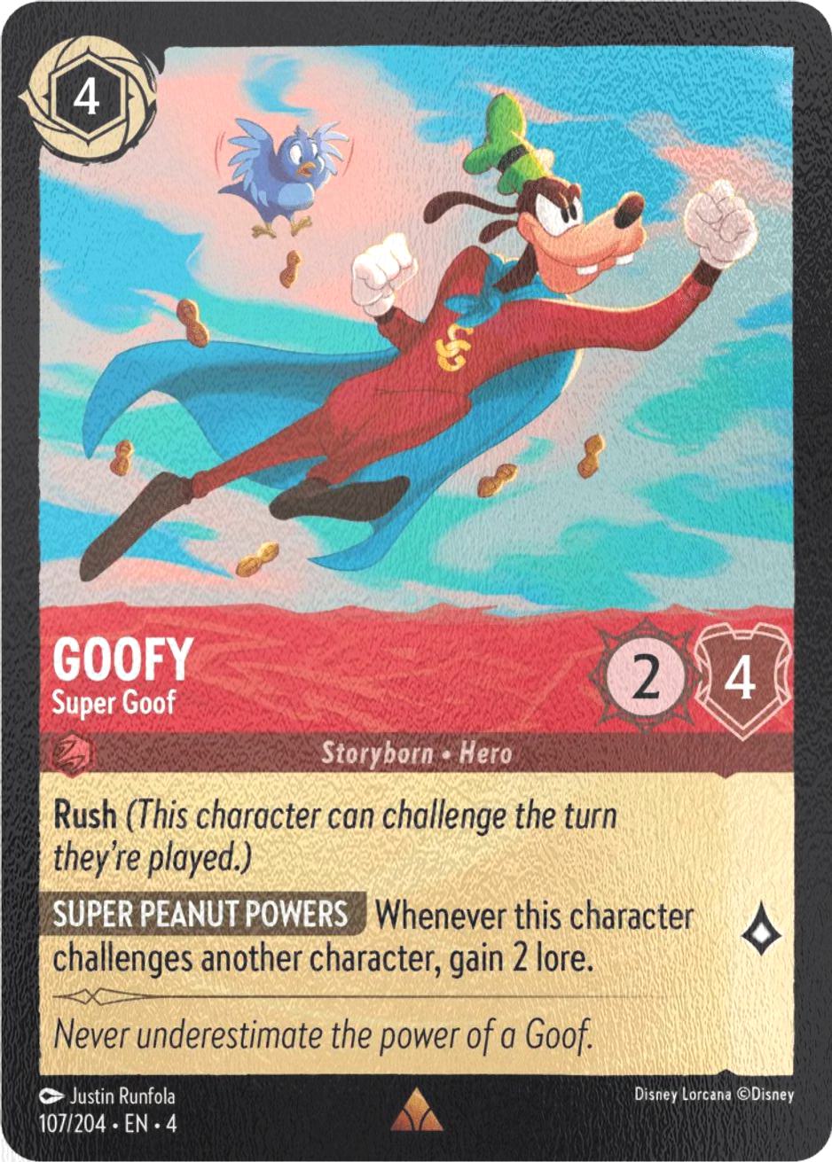 Goofy - Super Goof - 107/204 [Ursula's Return] [Cold Foil]