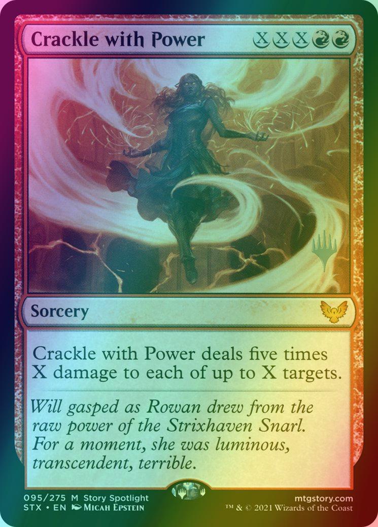 Crackle with Power [Promo Pack] [95p] [Strixhaven: School of Mages Promos] [Foil]