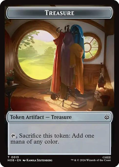 Elf Token (08) // Treasure Token (13) [The Hobbit: Tokens] [Non-Foil]