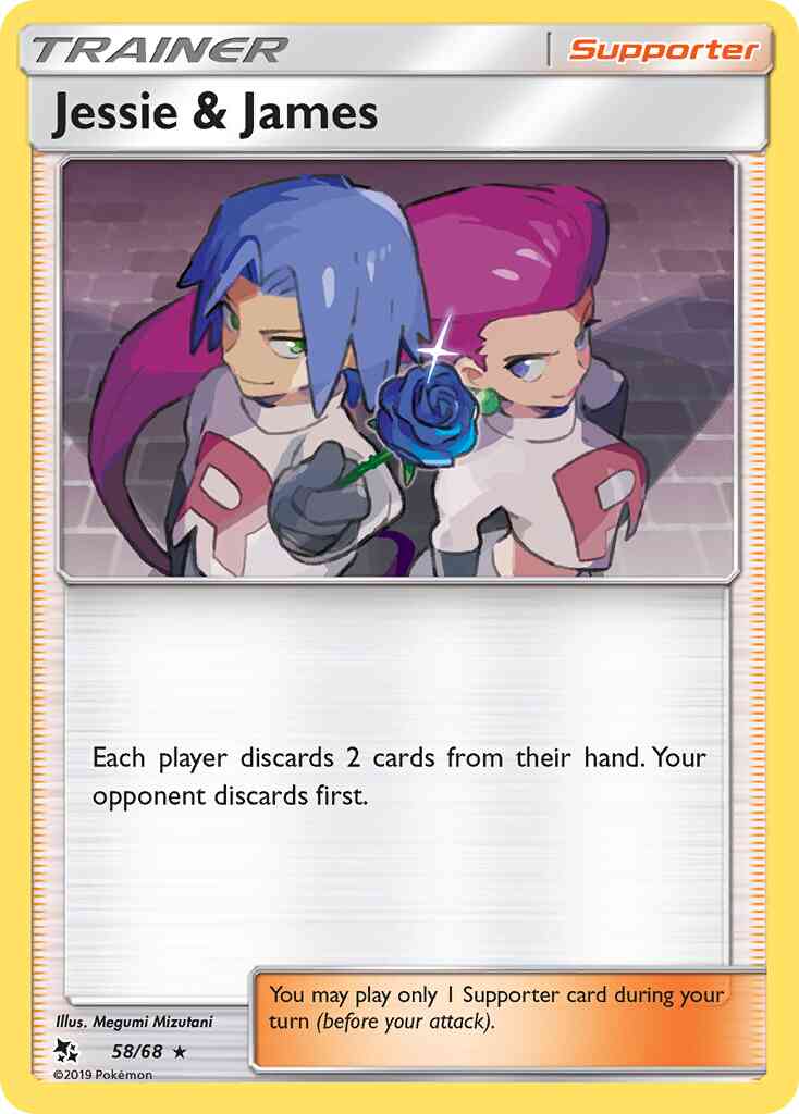 Jessie & James - 58/68 - Rare Holo [sm115-58] [Reverse Holo]