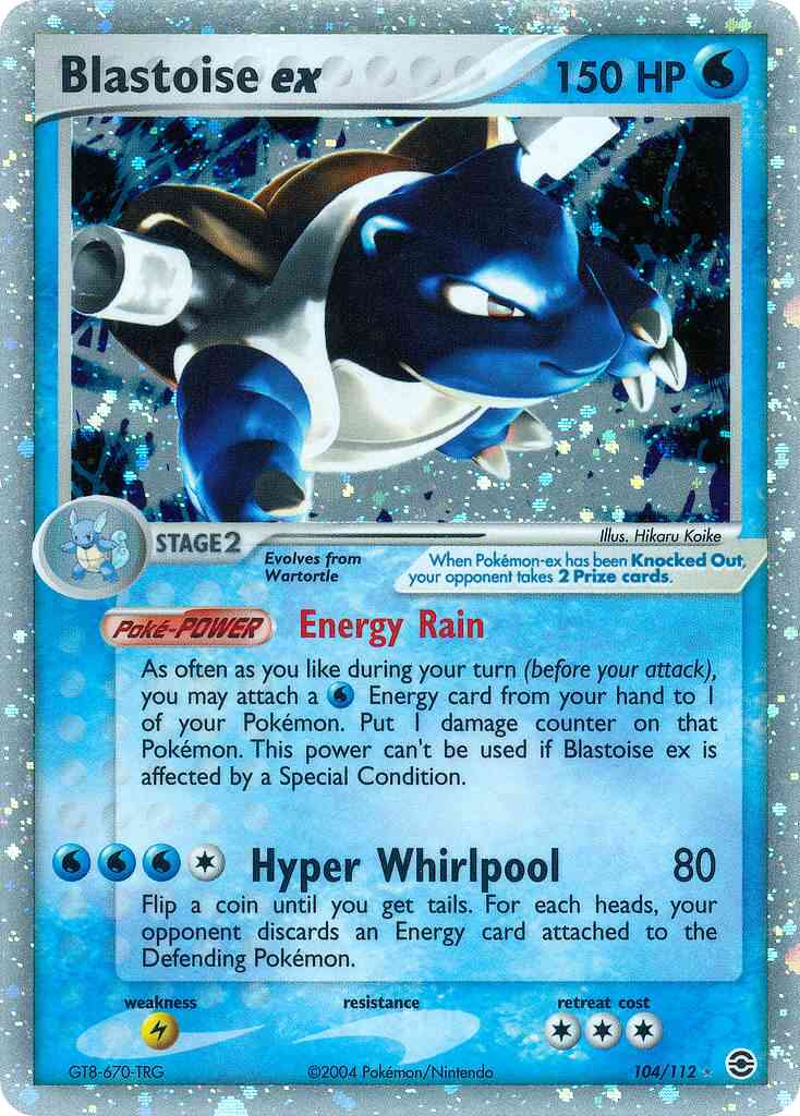 Blastoise ex - 104/112 - Rare Holo EX [ex6-104] [Ultra]